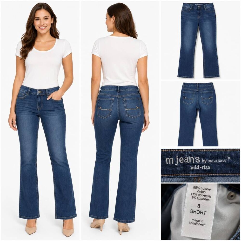 M Jeans Maurices 8 Short Mid Rise Bootcut Jeans